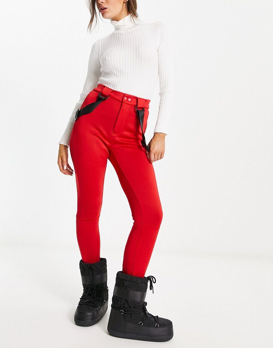 Ski - Pantaloni rossi con ghette - Threadbare - Modalova