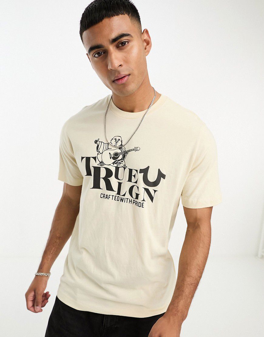T-Shirt color pietra - True Religion - Modalova