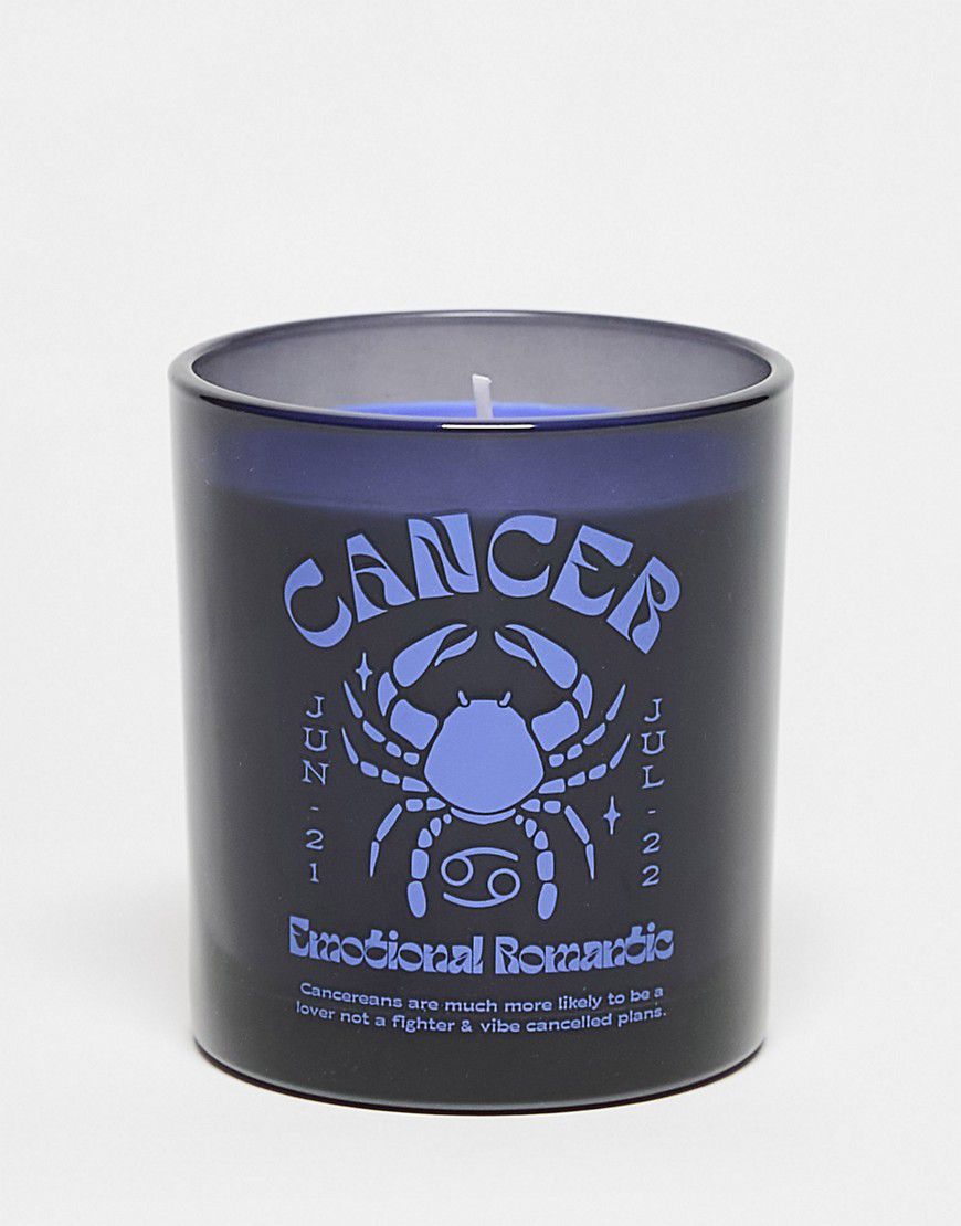 Cancer - Candela nera con segno zodiacale - TYPO - Modalova