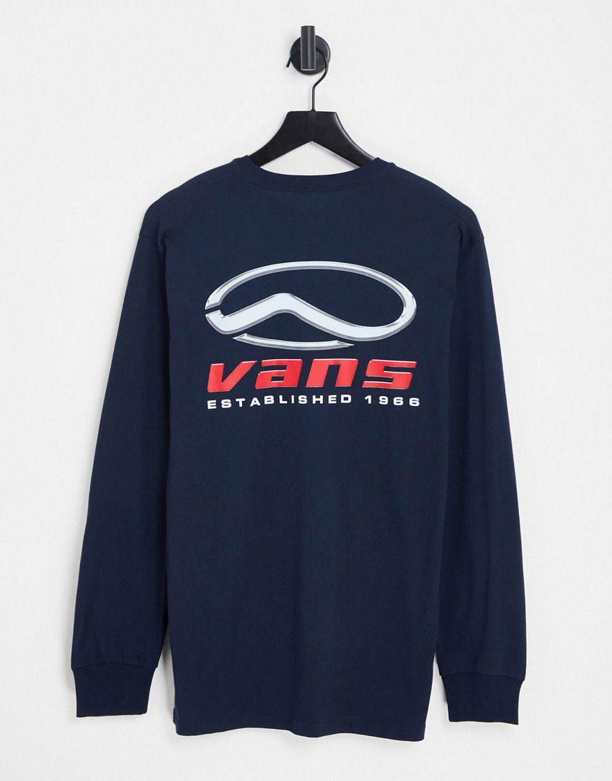 Maglietta a maniche lunghe con stampa con logo sul retro - Vans - Modalova
