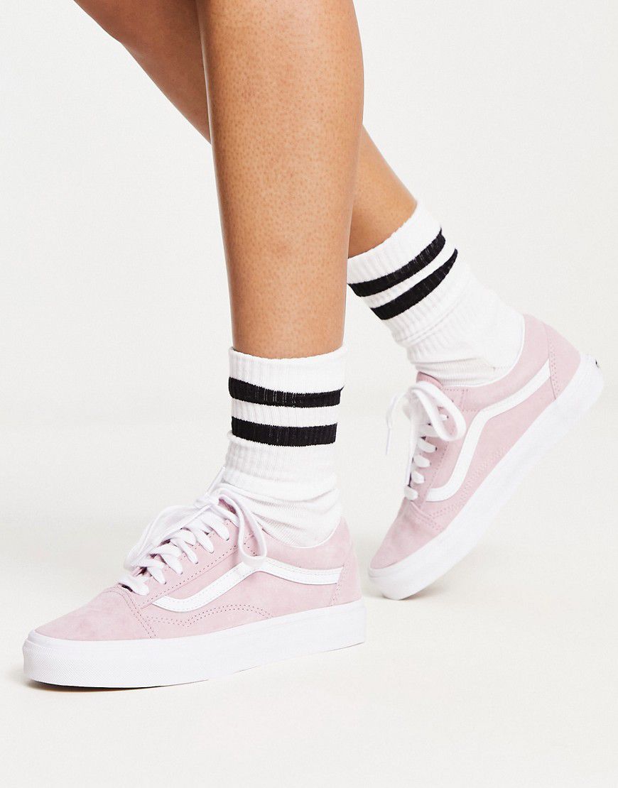 Old Skool - Sneakers in camoscio rosa - Vans - Modalova