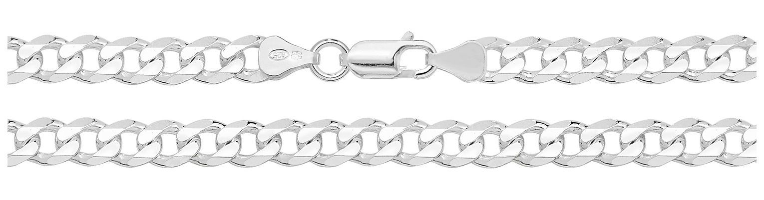 G1002/20 Mens | Silver | 20" | Curb Chain Jewellery - James Moore TH - Modalova