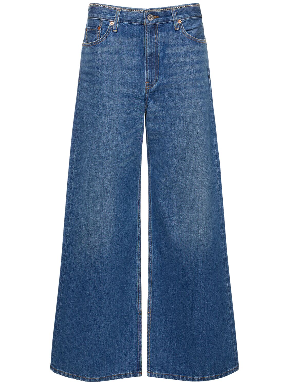 Jeans Vita Bassa Loose Fit In Cotone - RE/DONE - Modalova
