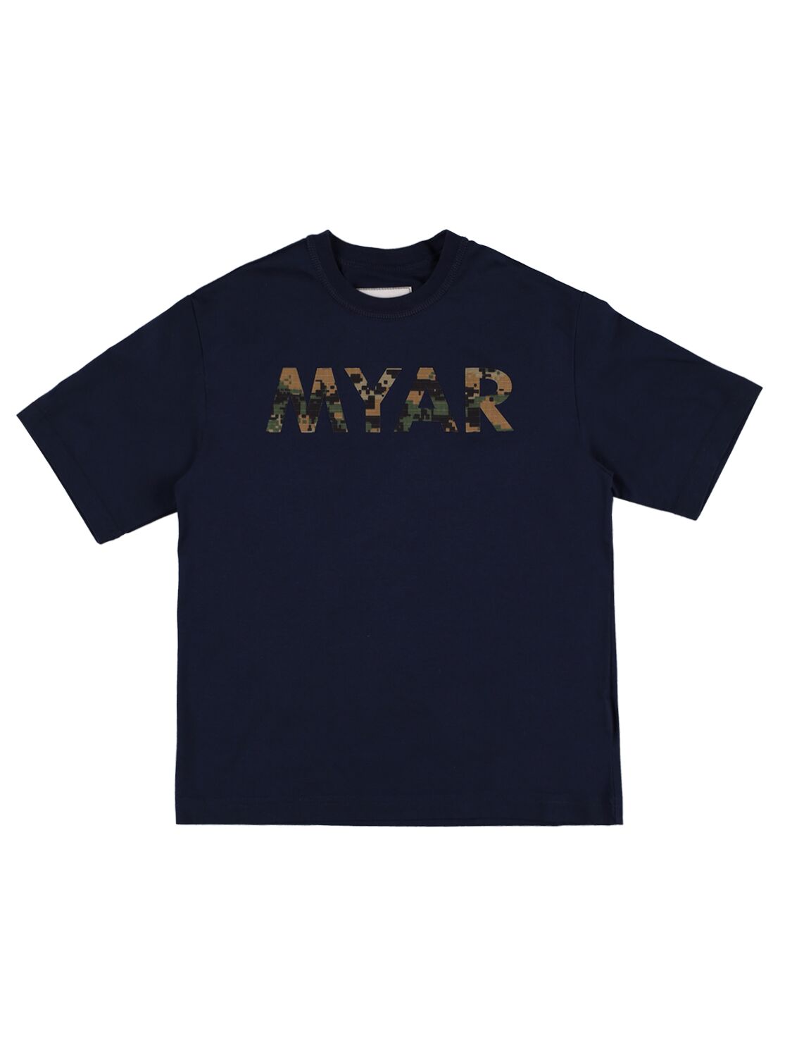 T-shirt In Jersey Di Cotone Con Logo - MYAR - Modalova