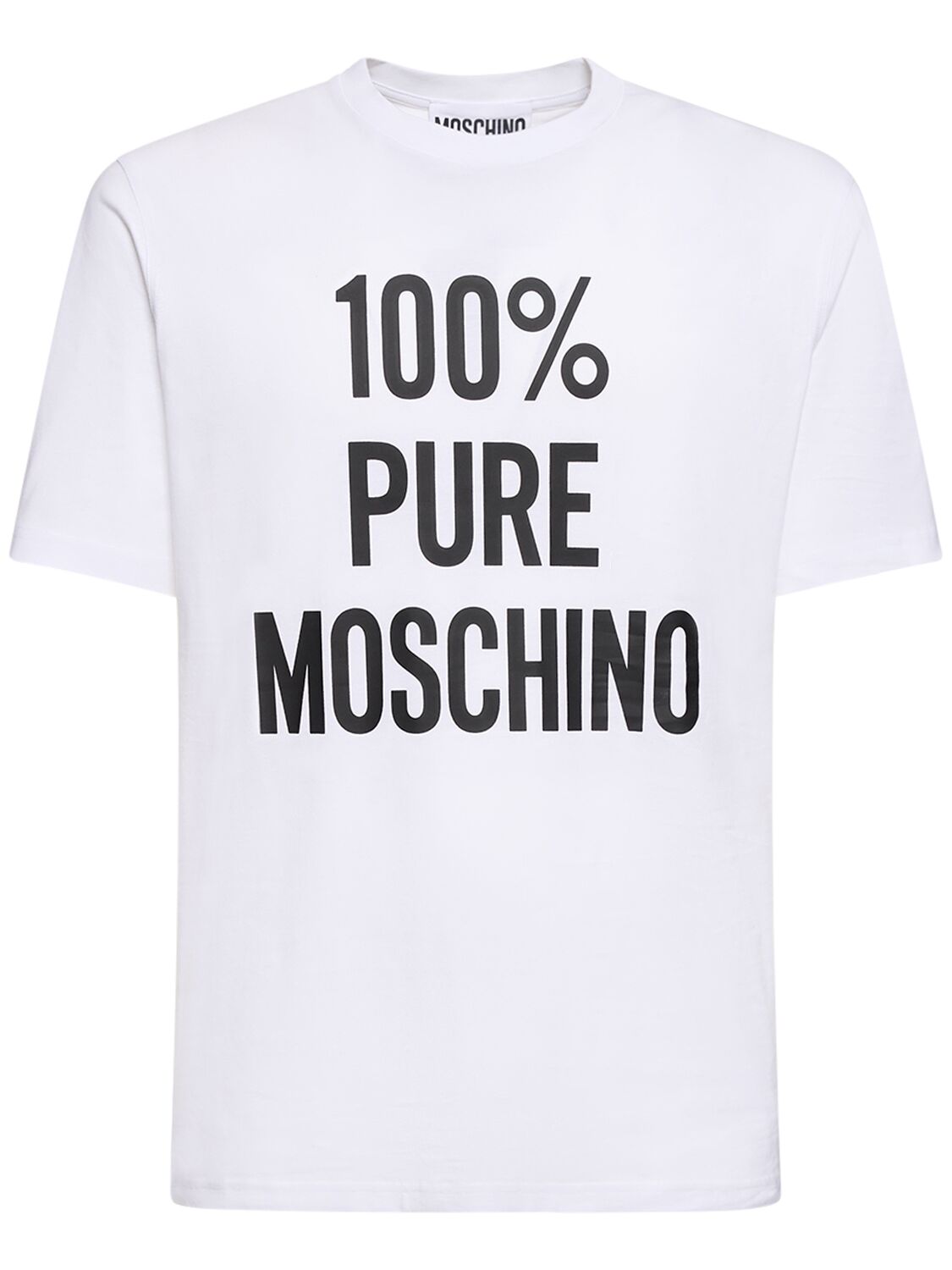 T-shirt 100% Pure In Cotone - MOSCHINO - Modalova