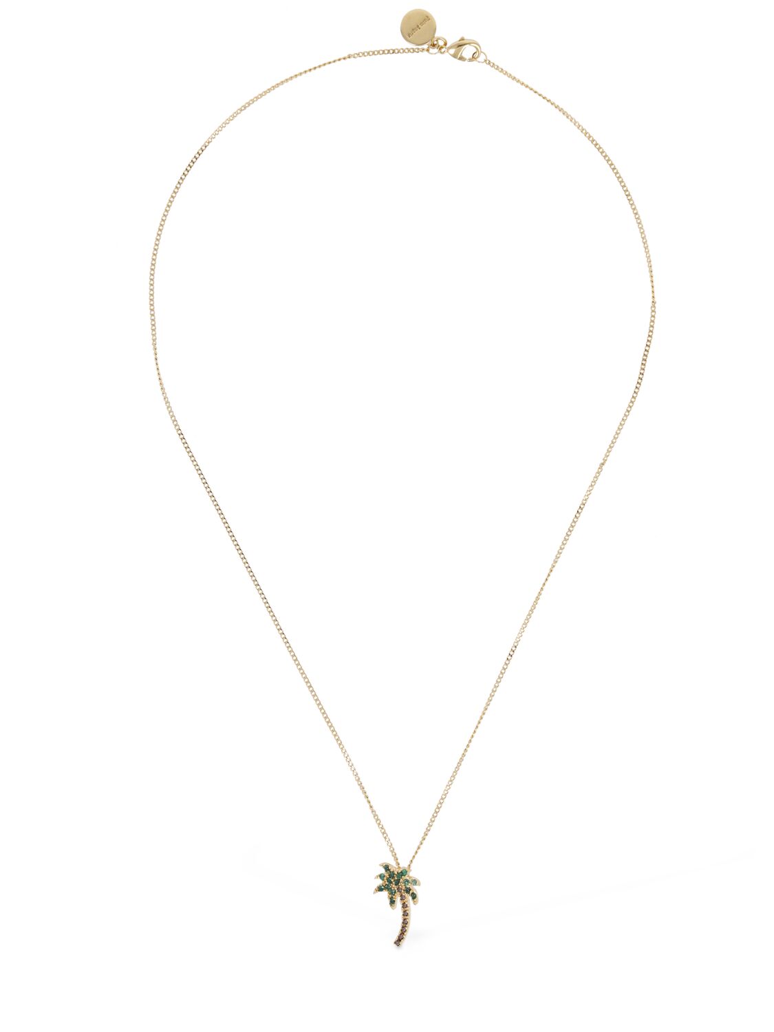 Palm Crystal & Brass Long Necklace - PALM ANGELS - Modalova