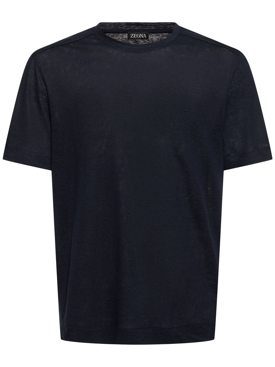 Pure Linen Jersey T-shirt - ZEGNA - Modalova