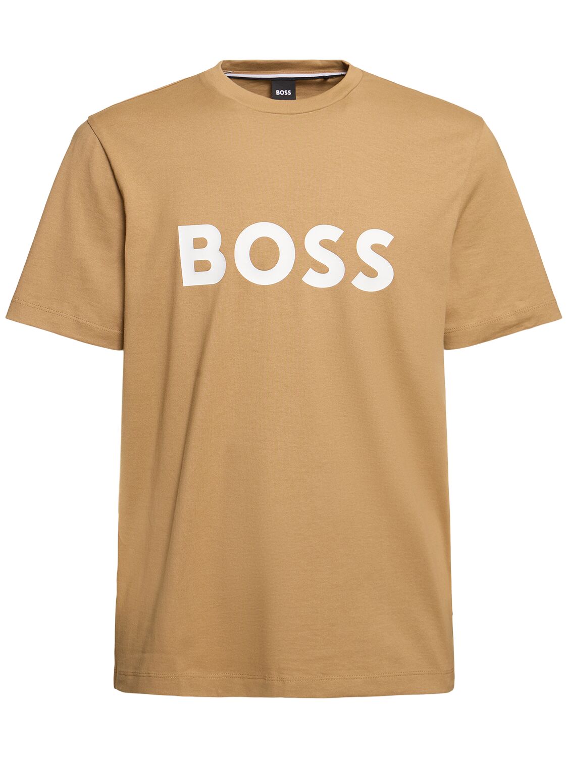 T-shirt Tiburt 354 In Cotone Con Logo - BOSS - Modalova