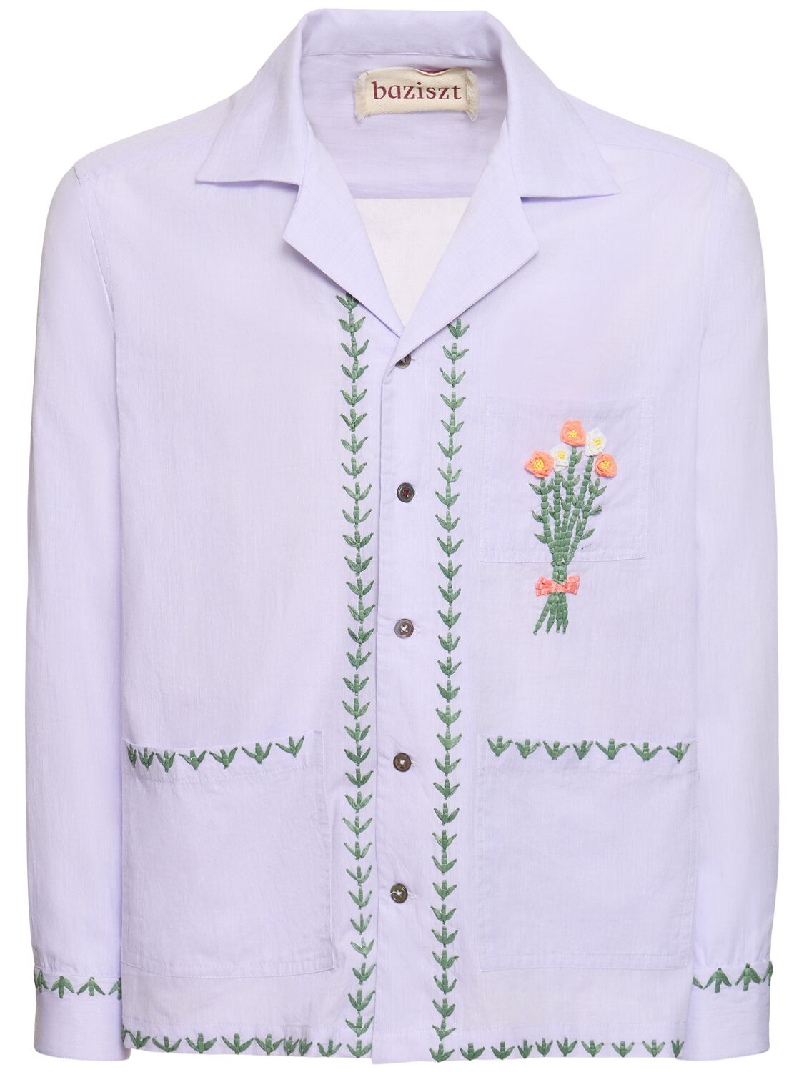 Camicia Flower In Cotone - BAZISZT - Modalova