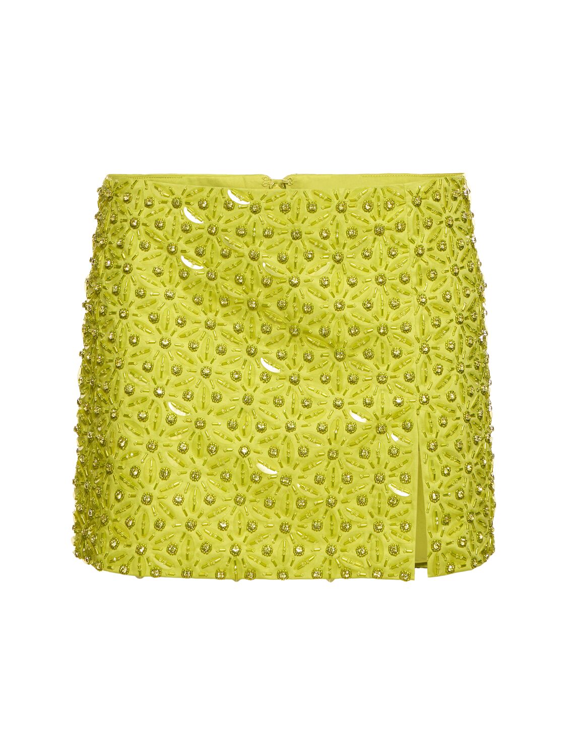 Embroidered Cotton Satin Mini Skirt - DES PHEMMES - Modalova