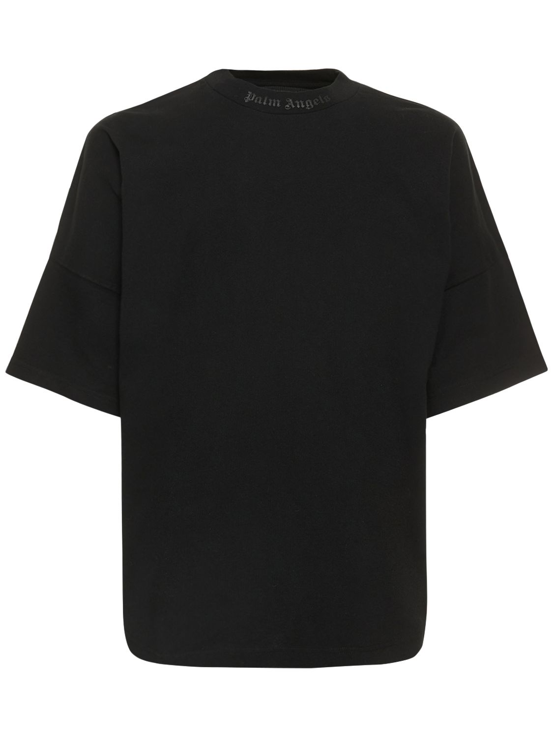 T-shirt Oversize In Cotone Con Logo E Glitter - PALM ANGELS - Modalova