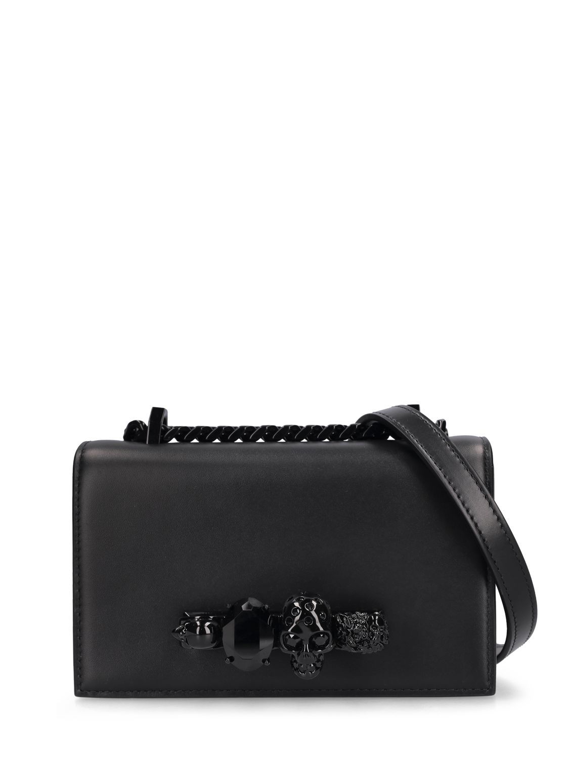 Mini Jewelled Satchel Leather Bag - ALEXANDER MCQUEEN - Modalova