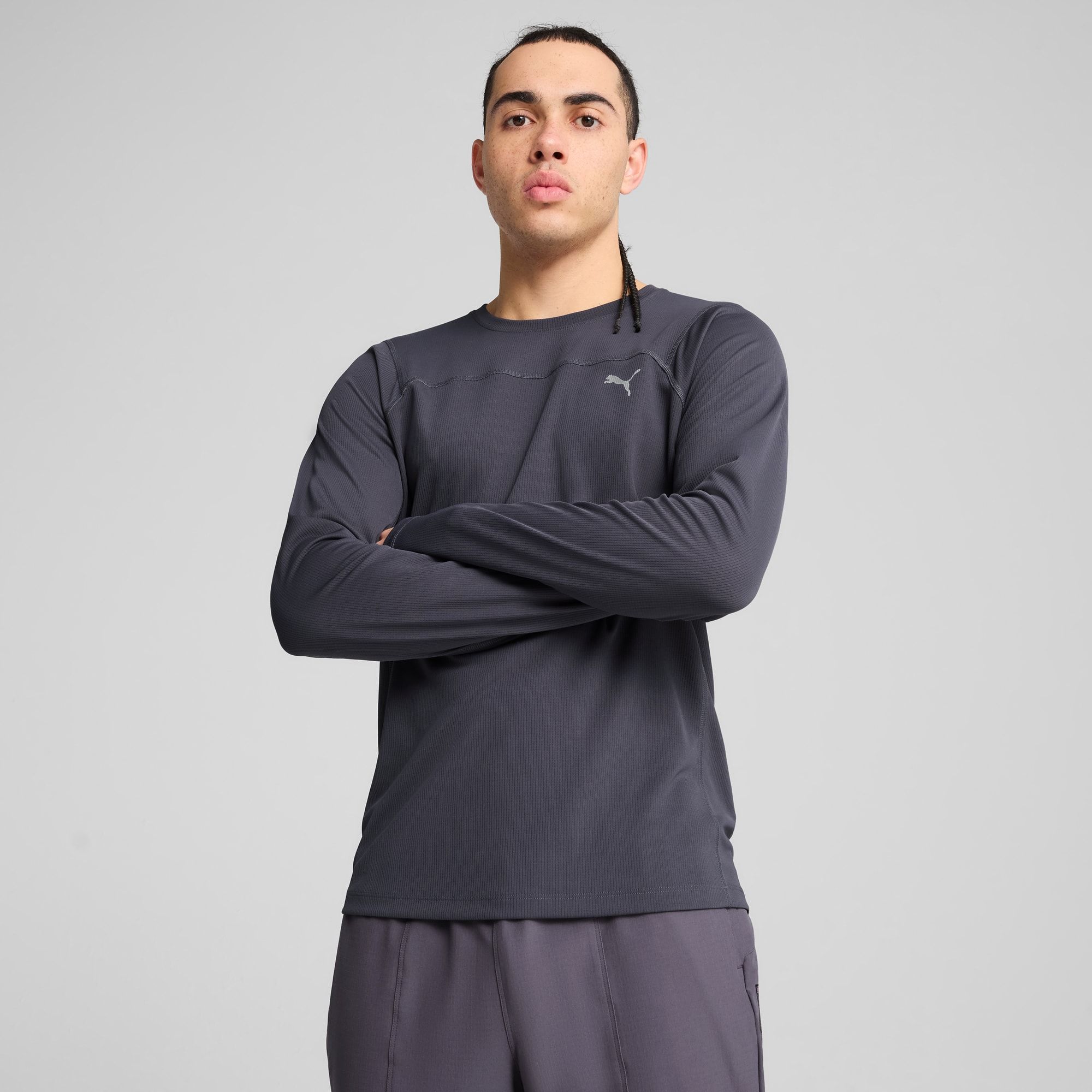 Seasons Long Sleeve T-Shirt Men, Galactic Grey, size Large - PUMA - Modalova