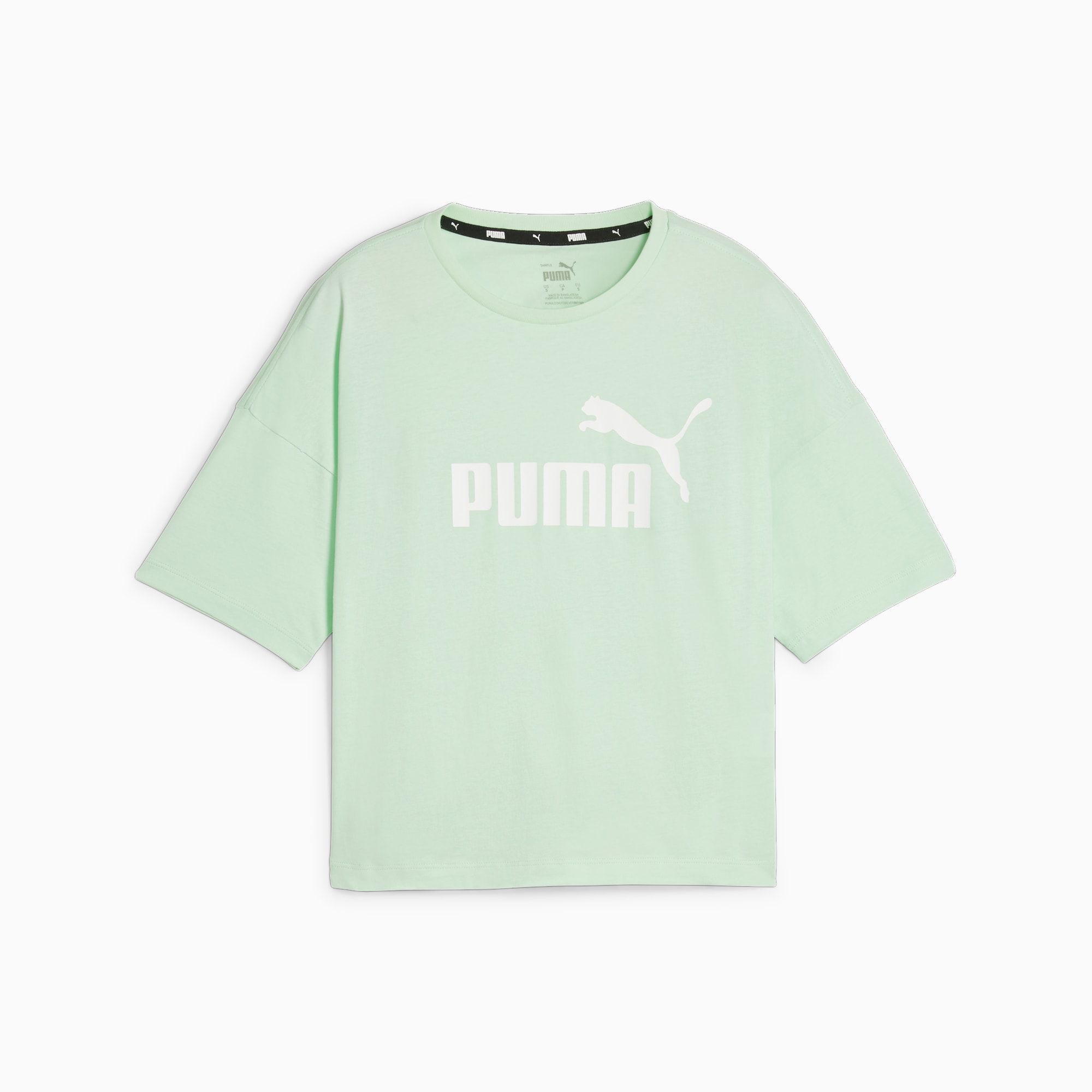 T-Shirt corta con logo Essentials donna, /Altro - PUMA - Modalova
