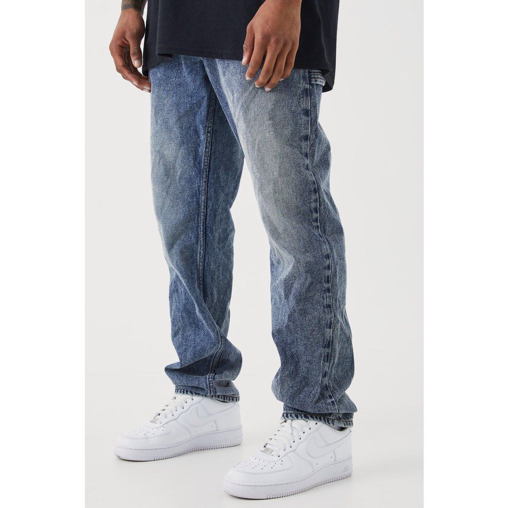 Jeans dritti stile Carpenter in denim rigido - boohoo - Modalova