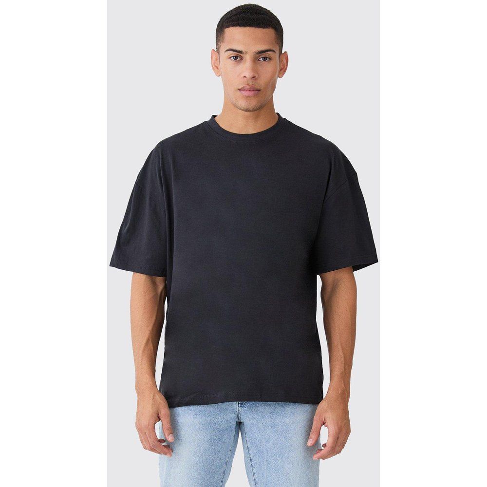 T-shirt oversize Basic a girocollo - boohoo - Modalova