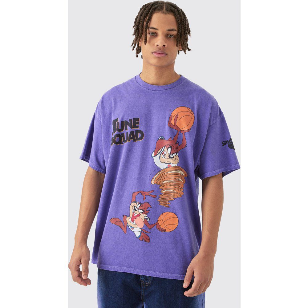 T-shirt oversize ufficiale dei Looney Tunes Taz - boohoo - Modalova