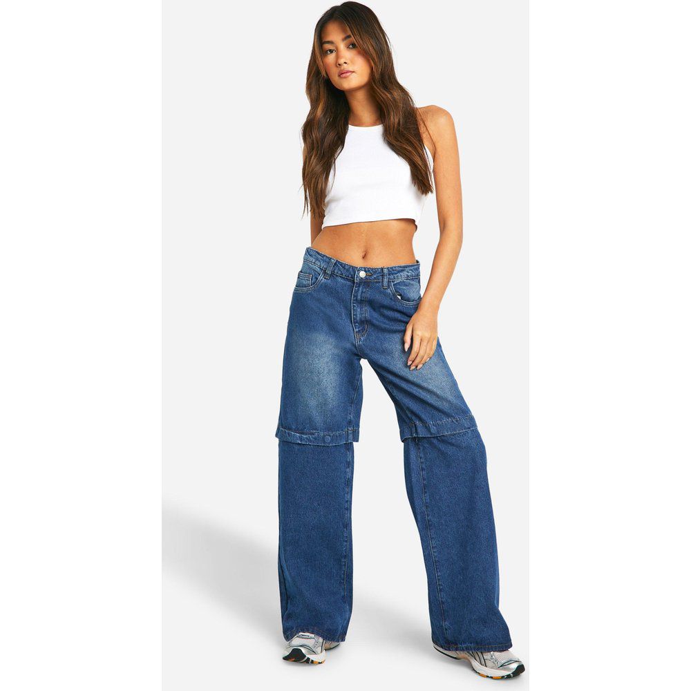 Jeans 2 in 1 rimovibili con pantaloni strappati - boohoo - Modalova