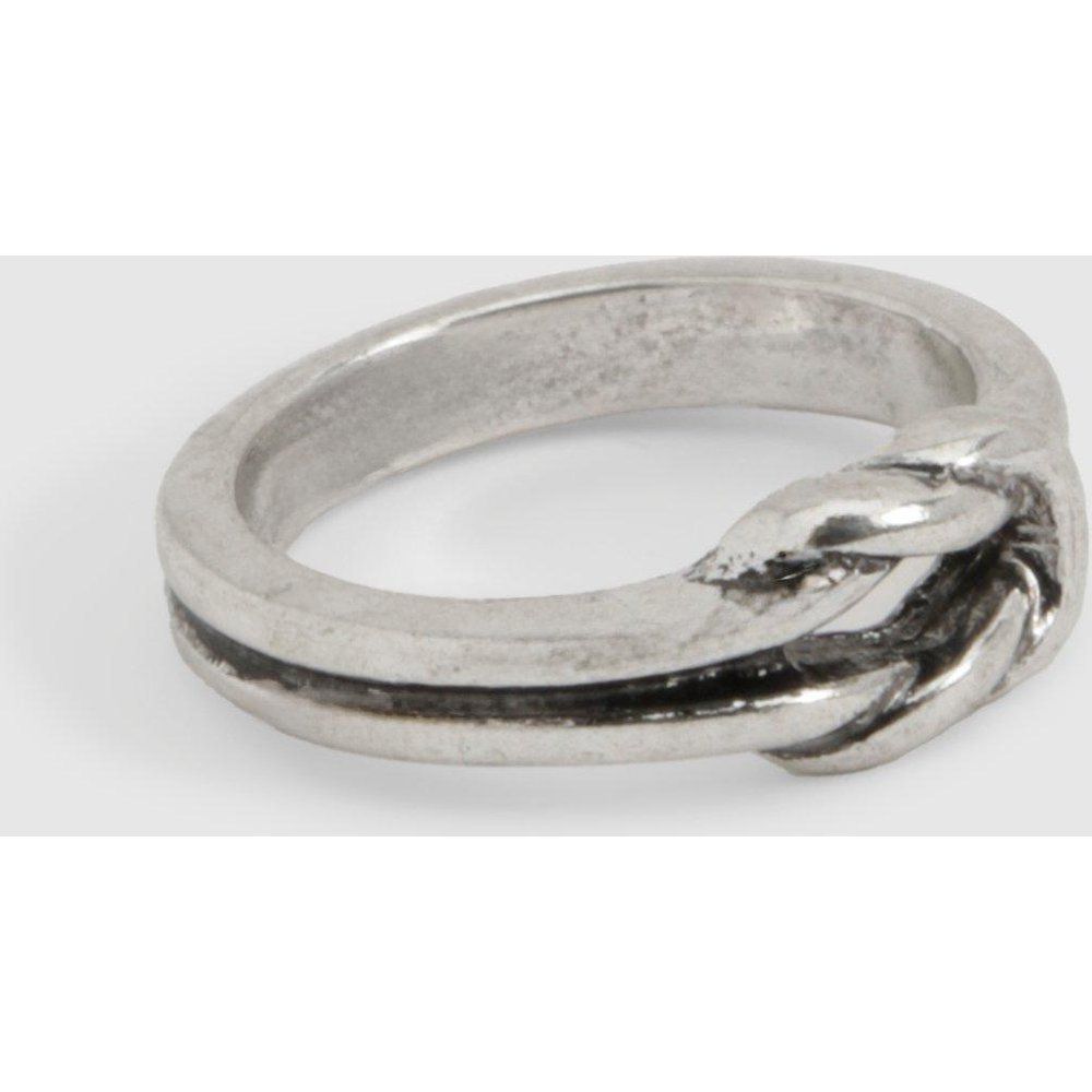 Knot Detail Ring, Grigio - boohoo - Modalova