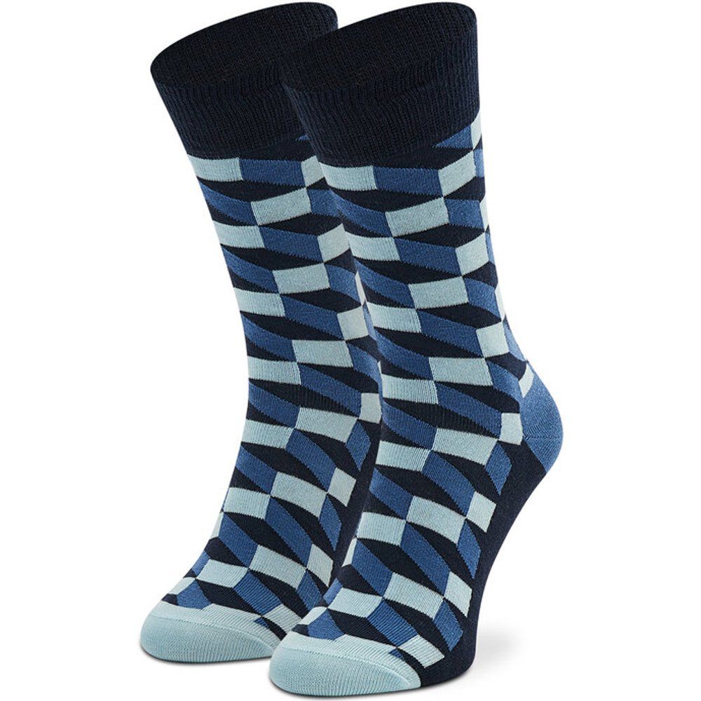 Calzini lunghi unisex - FIO01-6050 Blu scuro - Happy Socks - Modalova