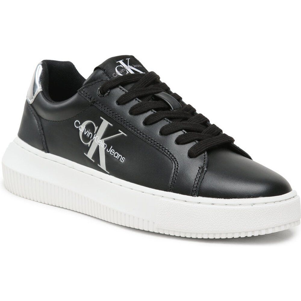 Sneakers - Chunky Cupsole Mono Lth Wn YW0YW01224 Black/Silver BEH - Calvin Klein Jeans - Modalova