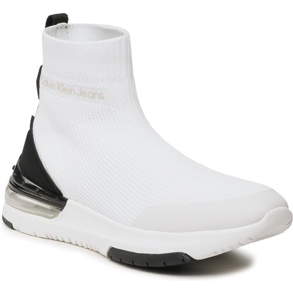 Sneakers - Sporty RunComfair High/Low Freq YM0YM00631 White/Black 01T - Calvin Klein Jeans - Modalova