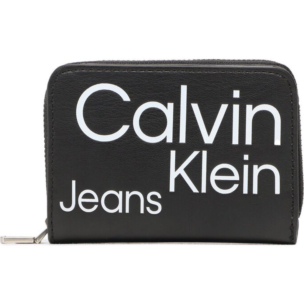 Portafoglio piccolo da donna - Sleek Med Zip W/Flap Aop K60K610100 0GJ - Calvin Klein Jeans - Modalova