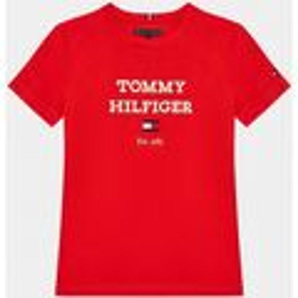 T-shirt & Polo KB0KB08671 - TH LOGO-XND FIERCE RED - Tommy Hilfiger - Modalova