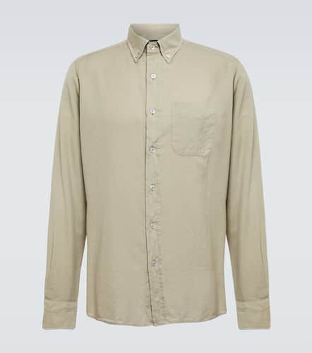 Camicia in cotone e cashmere - Tom Ford - Modalova