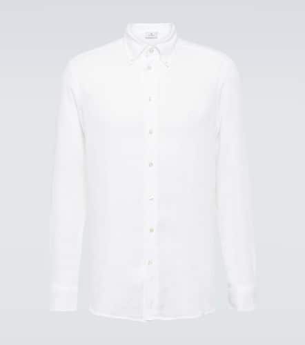 Etro Camicia in lino con logo - Etro - Modalova