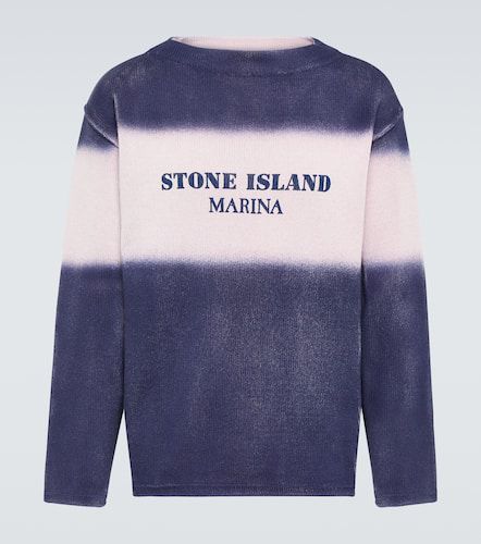 Marina - Pullover in cotone con logo - Stone Island - Modalova