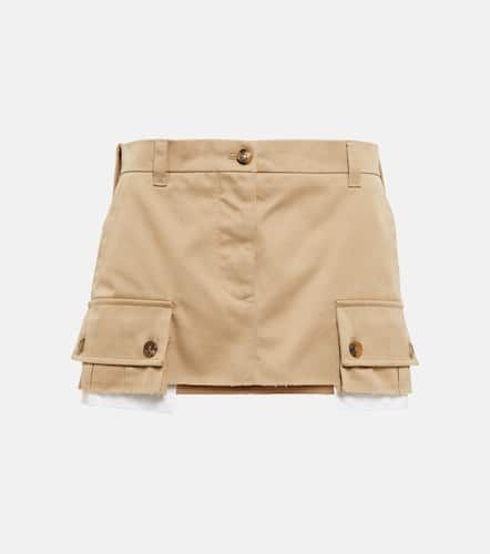 Miu Miu Minigonna chino in cotone - Miu Miu - Modalova