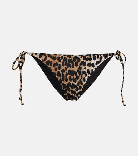 Slip bikini con stampa leopardata - Ganni - Modalova