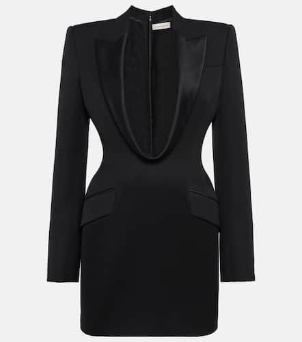 McQueen Wool tuxedo minidress - McQueen - Modalova
