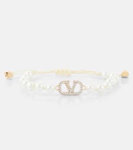 Bracciale VLogo Signature con perle bijoux - Valentino - Modalova