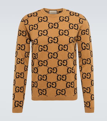 Pullover GG in jacquard di lana - Gucci - Modalova