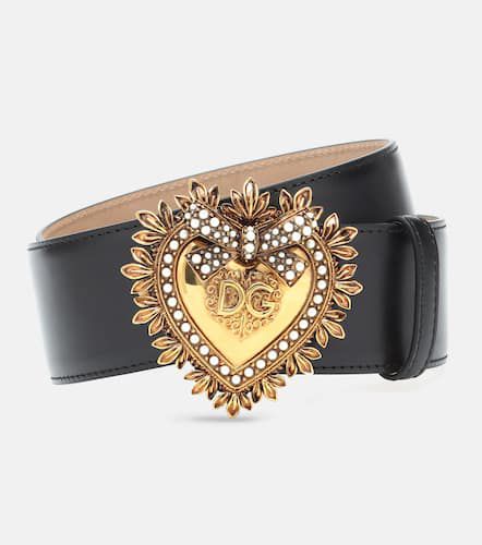 Cintura Devotion in pelle - Dolce&Gabbana - Modalova