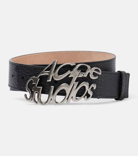 Cintura in pelle con logo - Acne Studios - Modalova