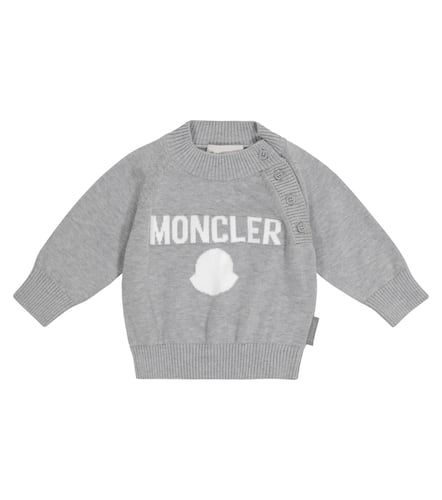 Baby - Pullover in cotone con logo - Moncler Enfant - Modalova