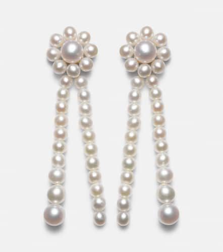 Promenade de Fleur 14kt gold earrings with freshwater pearls - Sophie Bille Brahe - Modalova