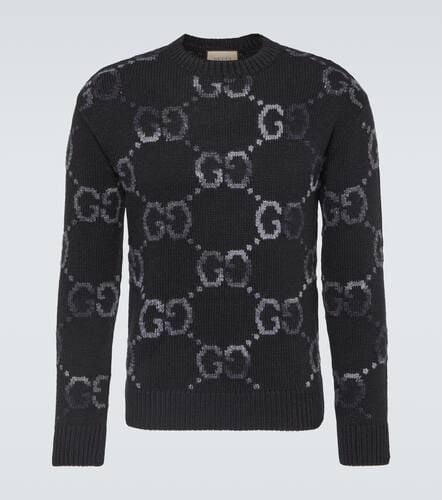 Gucci Pullover in misto lana GG - Gucci - Modalova
