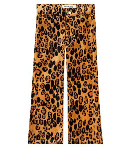 Pantaloni flared Leopard in velluto - Mini Rodini - Modalova