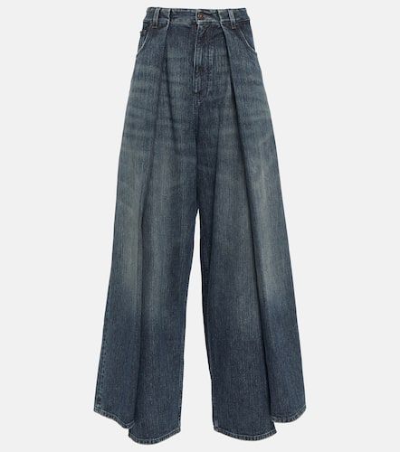 Jeans a gamba larga e vita alta - Balenciaga - Modalova