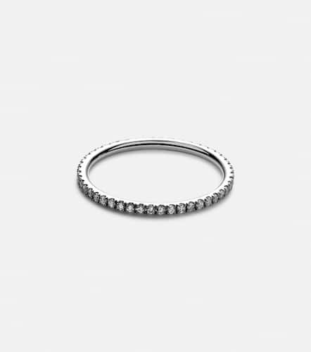 Thread Band 18kt gold ring with diamonds - Ileana Makri - Modalova