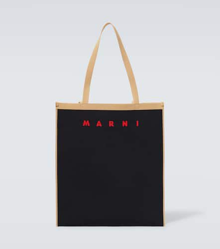 Marni Borsa Flat con logo - Marni - Modalova