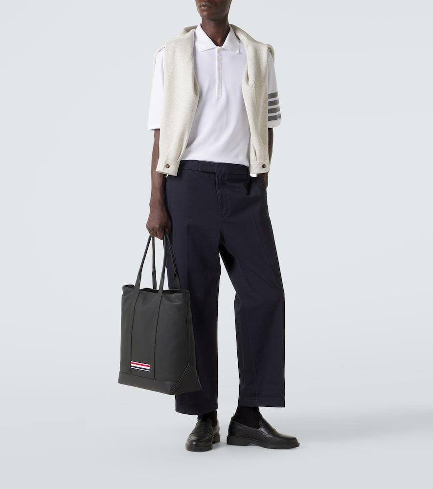 Thom Browne Polo 4-Bar in cotone - Thom Browne - Modalova