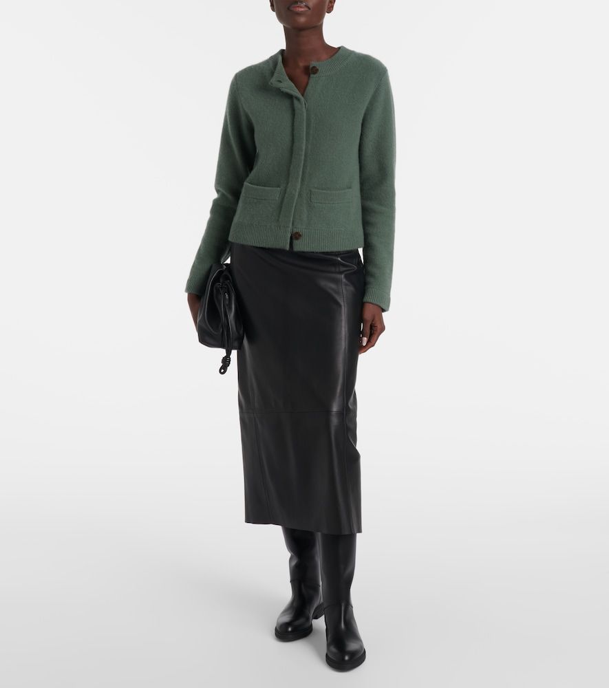Shrunken Boiled knitted jacket - Vince - Modalova
