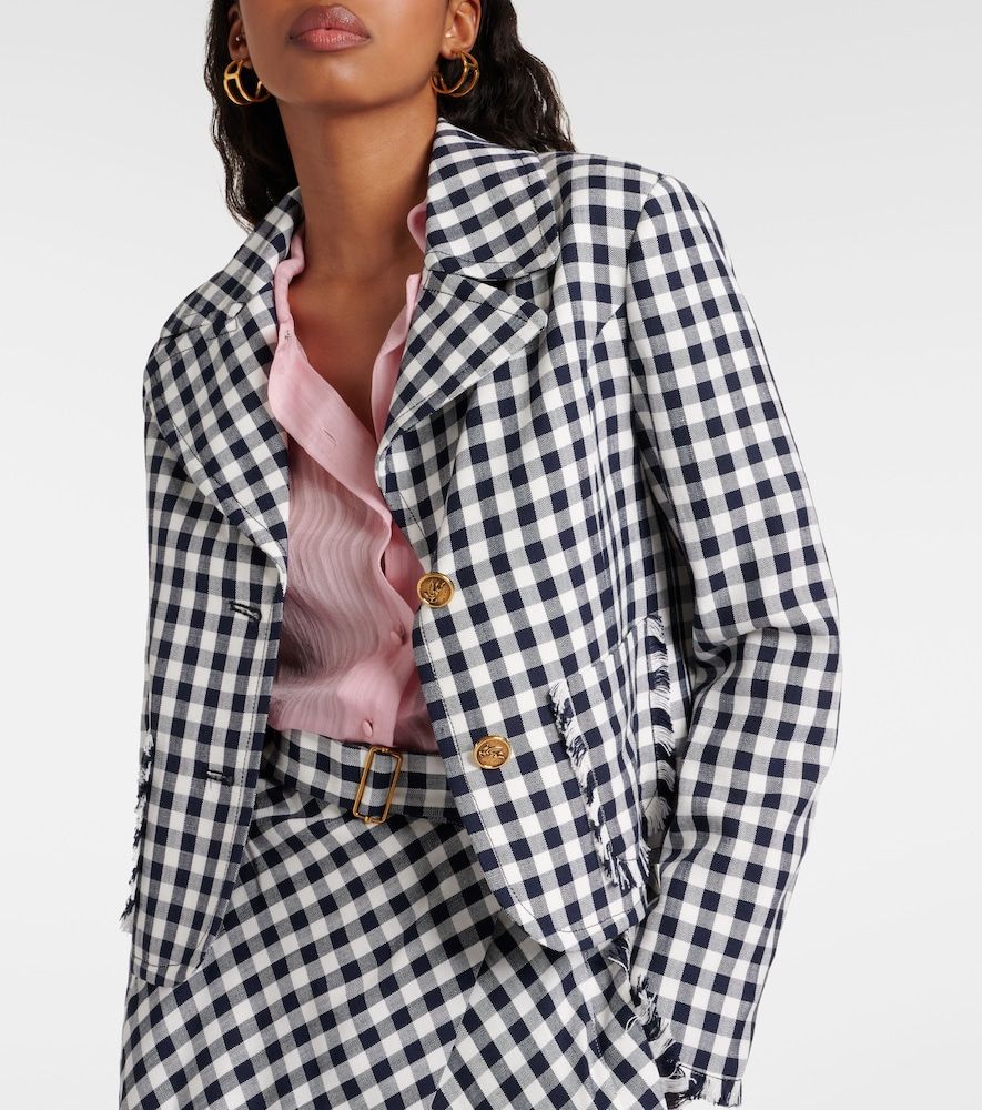 Etro Gingham cropped blazer - Etro - Modalova