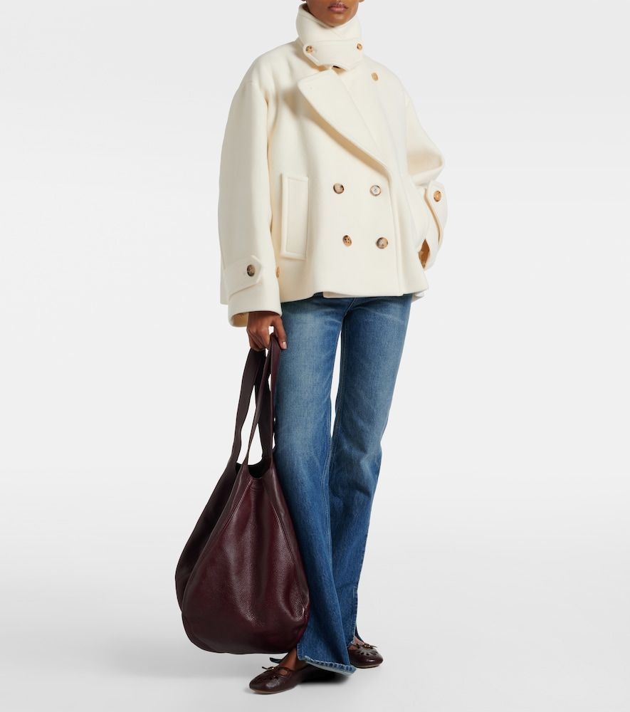 Chloe Oversized wool-blend coat - Chloe - Modalova
