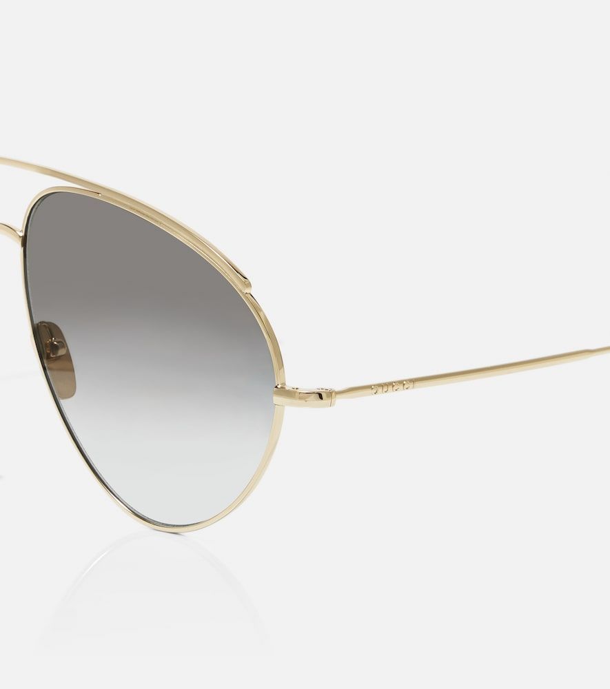 Occhiali da sole aviator oversize - Gucci - Modalova